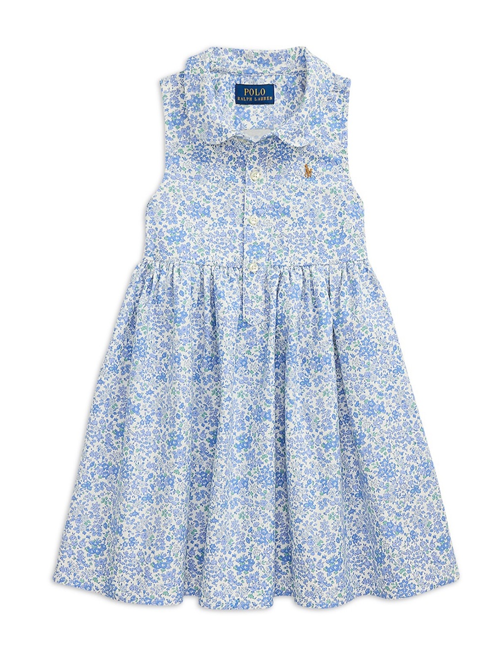 NWT Polo Ralph Lauren girls floral cotton oxford shirtdress dress 4